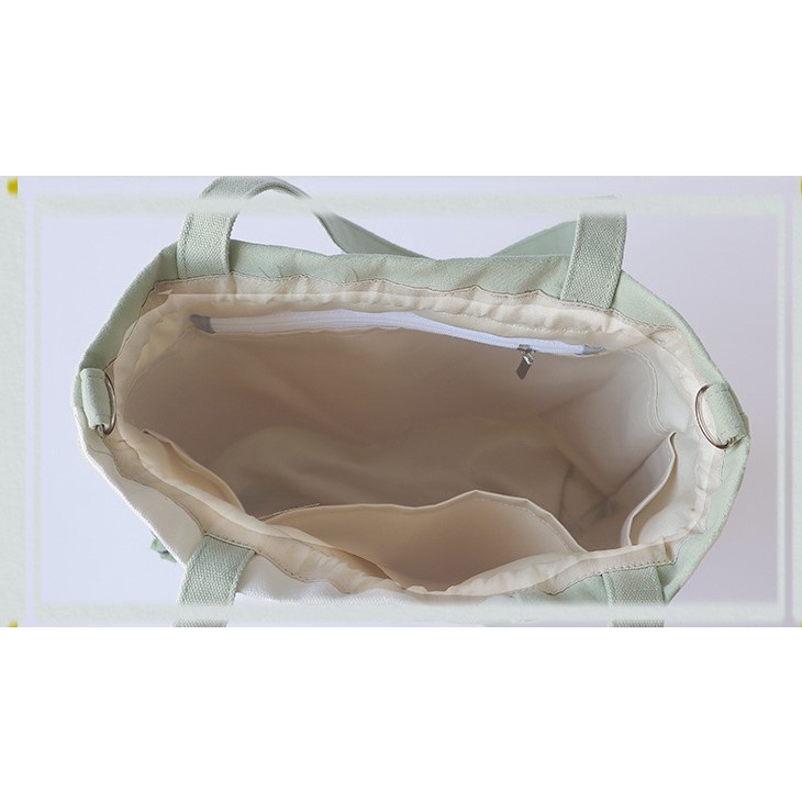 Túi dây rút thêu cổ phong - size S
