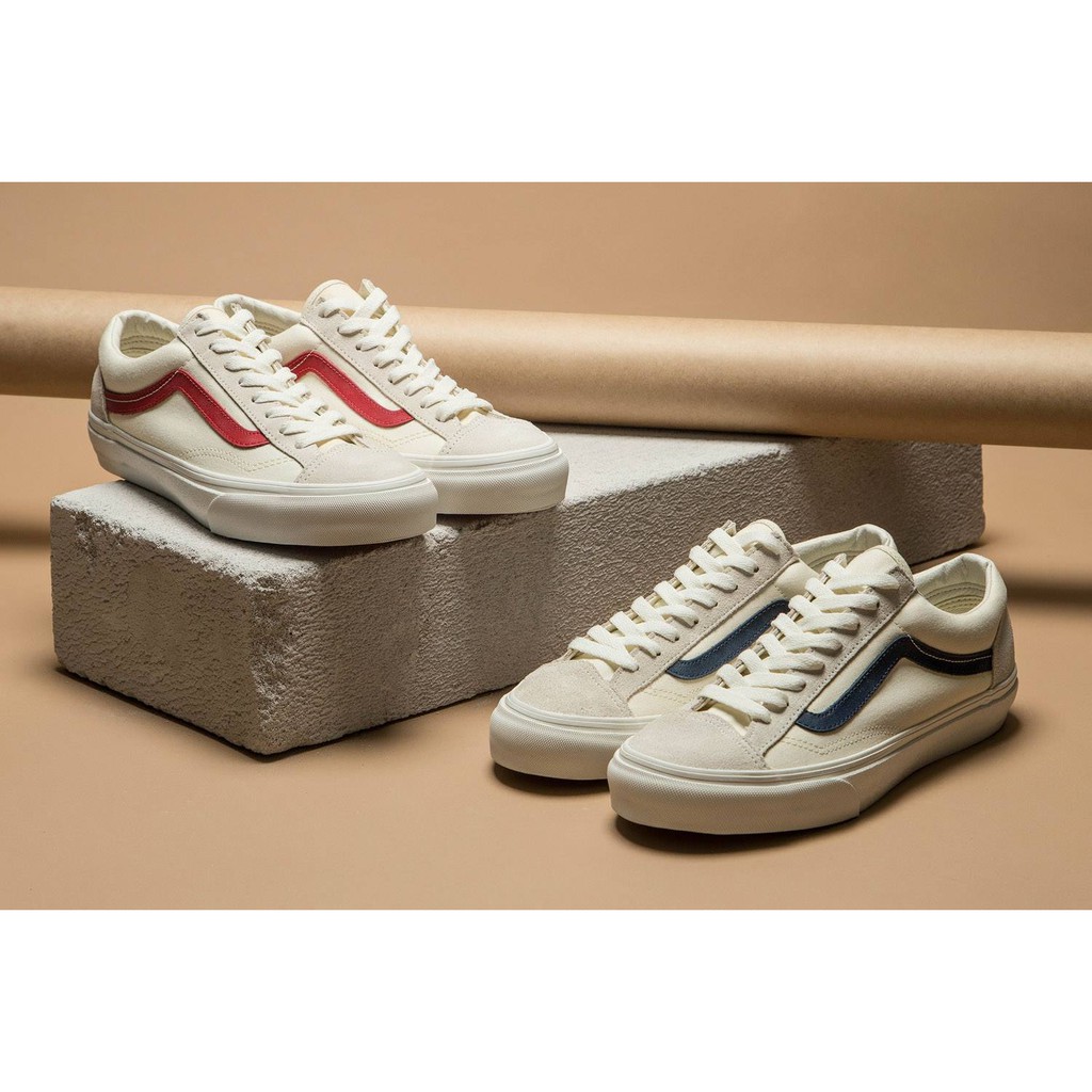 &gt;ẢNH THẬT-HÀNG THẬT&lt; Giày sneaker V Style 36 Marshmallow kẻ  (màu đỏ và xanh) than nam nữ