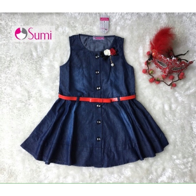 Đầm jean Sumi bé gái 15-32kg hàng xuất khẩu Châu Âu