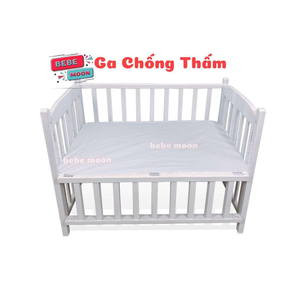 Ga Chống Thấm Đệm Cũi Cho Bé - Chất Liệu Vải PE Hoàn Toàn Chống Nước Dày Dặn Đẹp