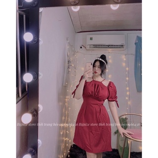 ĐẦM CỔ YẾM TAY CỘT NƠ [BIGSIZE 60-90KG]
