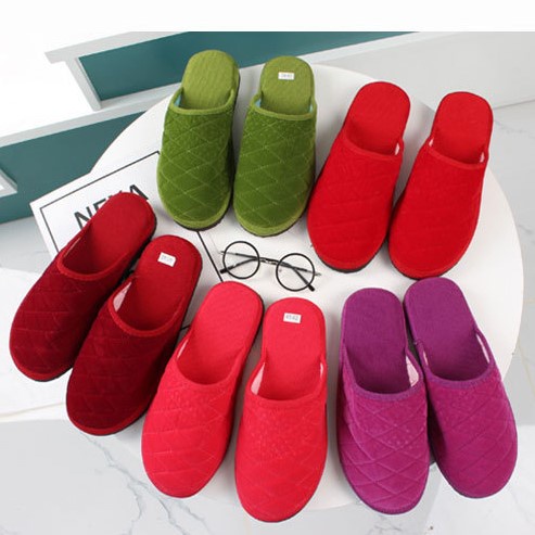 Dép Đi Trong Nhà Mùa Đông Nam Nữ Giá Rẻ Bông Nhẹ Êm Ấm Tiện Dụng