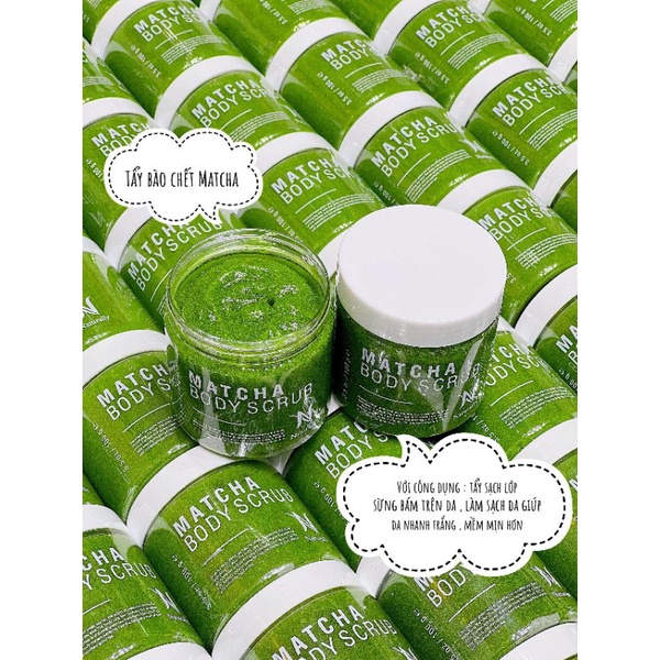 Tẩy da chết body Matcha Naturally thơm mát lạnh