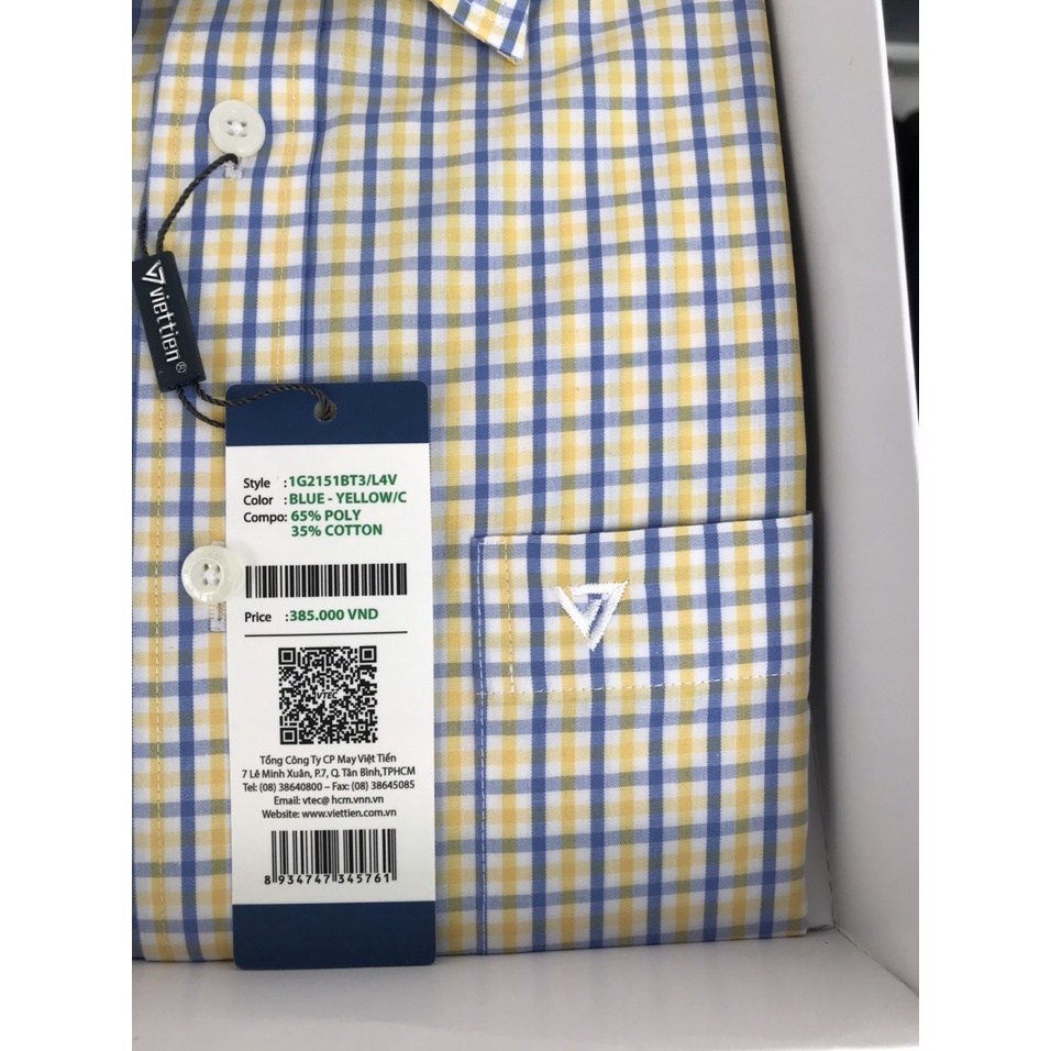 Áo sơ mi dài tay hiệu Việt tiến form regular | BigBuy360 - bigbuy360.vn