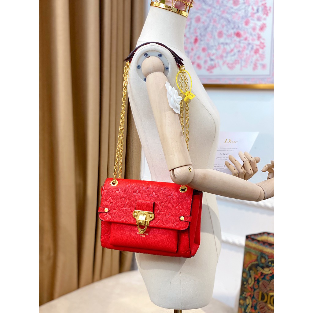 Túi Đeo Chéo LV Vavin Hoạ Tiết Sắc Nét Logo In Chìm Dây Đeo Chống Đau Vai 21CM
