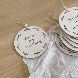 Bảng gỗ tròn you are my everything