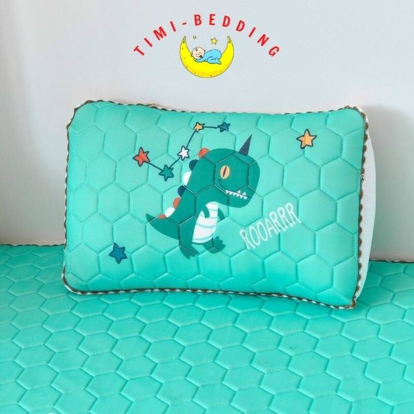Gối cao su non cho bé sơ sinh, 2 tuổi, 3 tuổi – gối cho bé sơ sinh kích thước 30x50cm – Timibedding