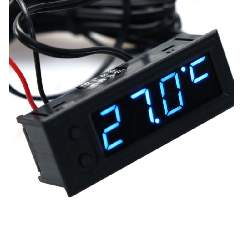 Module 12VDC Hiển Thị Nhiệt Độ, Điện Áp, Cài Đặt Thời Gian