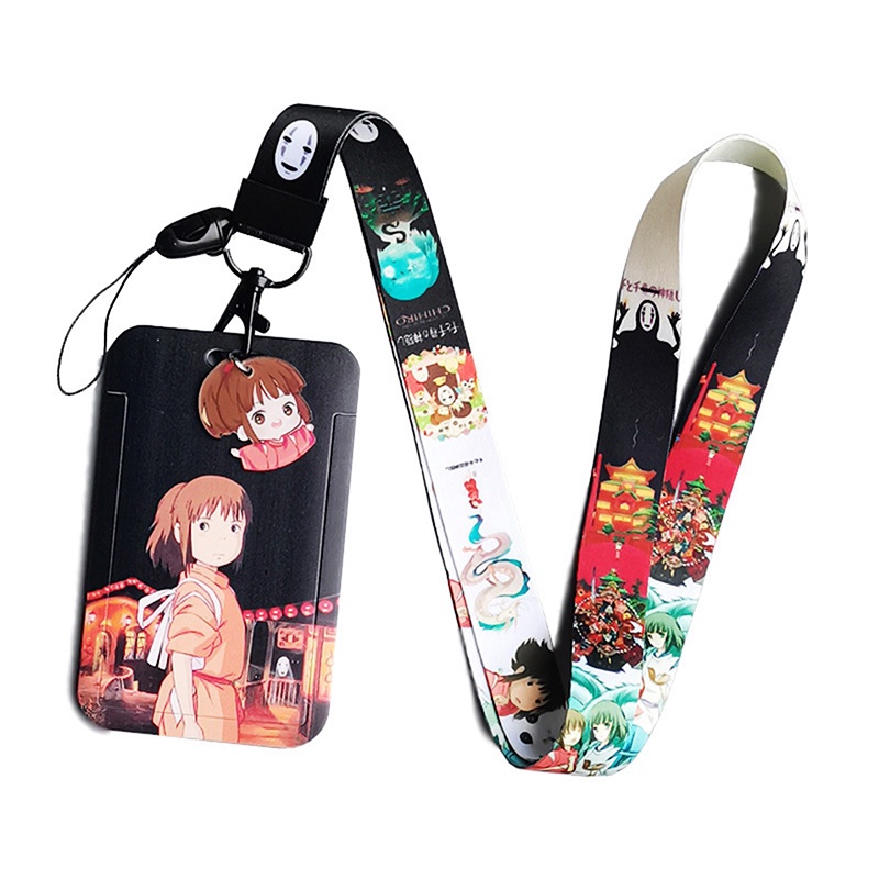 Tmdbyx Dây Đeo Điện Thoại/Thẻ ID/Chìa Khóa Họa Tiết Hoạt Hình Spirited Away Dễ Thương Mới
