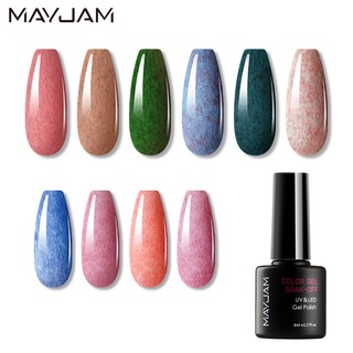 [on Clearance]  Gel sơn móng tay MAYJAM hiệu ứng màu sắc lông giả thời trang 8ml