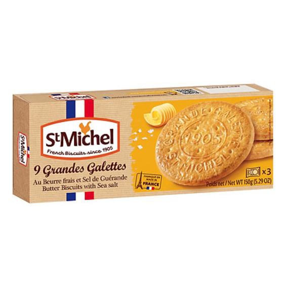 Bánh Quy Bơ St Michel Grande Galette Vị Muối 150g