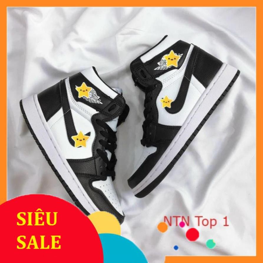 [Xả Kho] Giày Sneaker Nam Nữ Trắng Viền Đen Cổ Cao Đẹp Cao Cấp 2021 Hot trend 2021