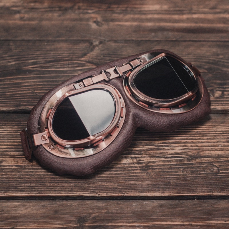 Kính Phi Công cho nón bảo hiểm - GOGGLE PILOT - Vintage Style - Sản phẩm cao cấp - Bảo hành 1 năm