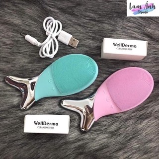 ❤️freeship❤️ máy rửa mặt cá wellderma hàn quốc