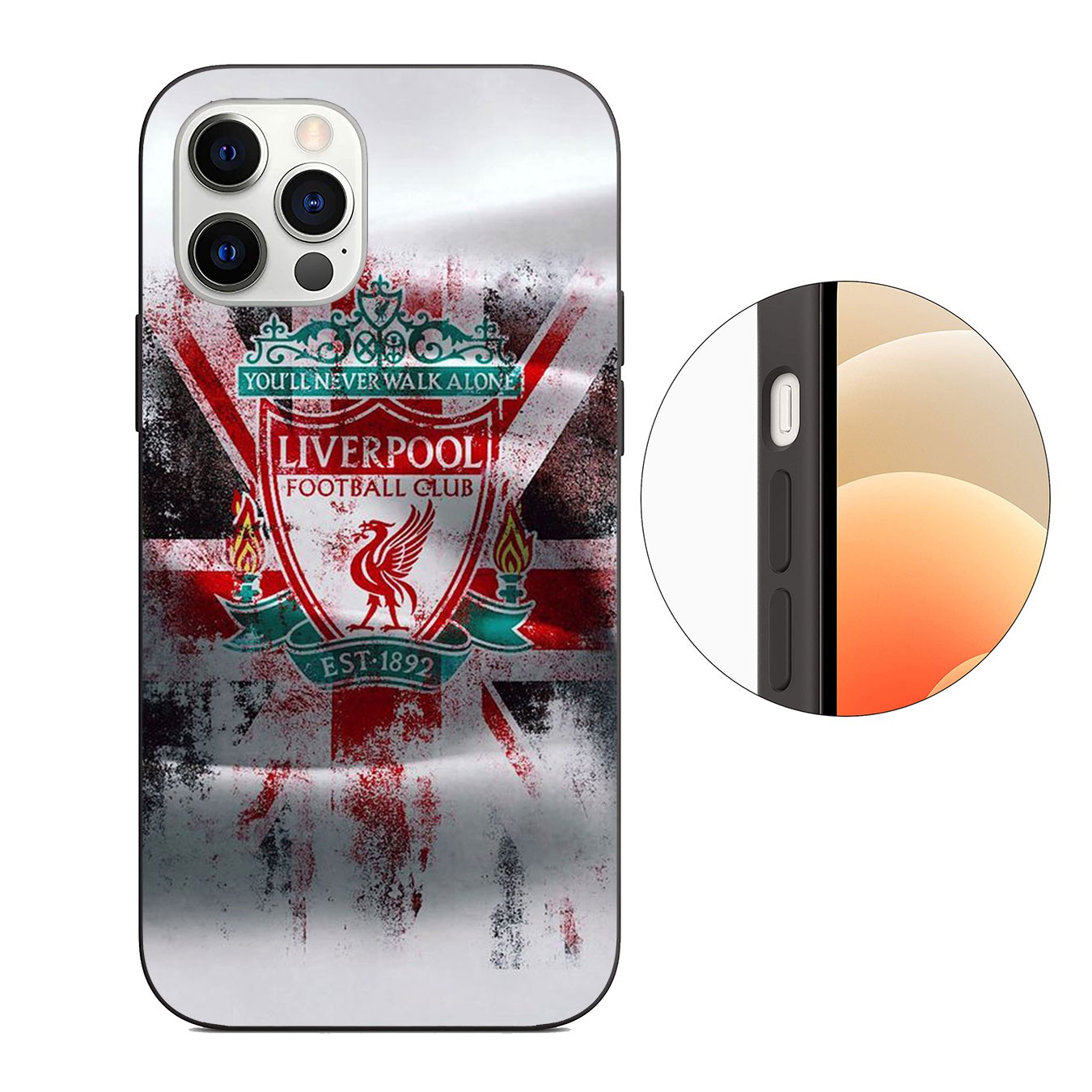 iPhone 12 Mini 11 Max Pro SE 2020 XR Phone Case Soft Silicone Casing Liverpool Logo  Wallpaper