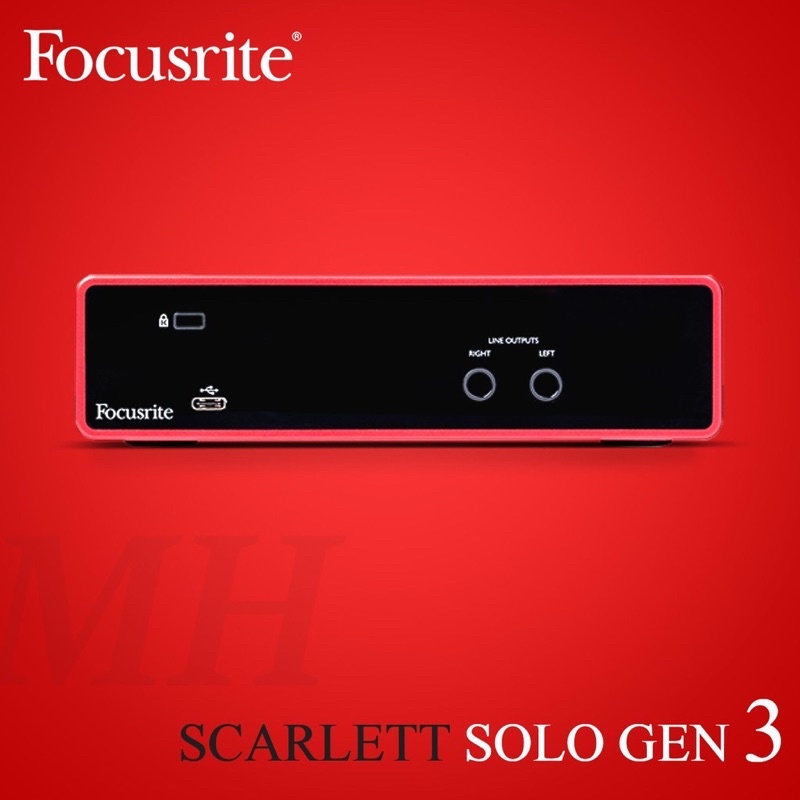 soundcard Focusrite solo Gen 3 cao cấp Phòng thu