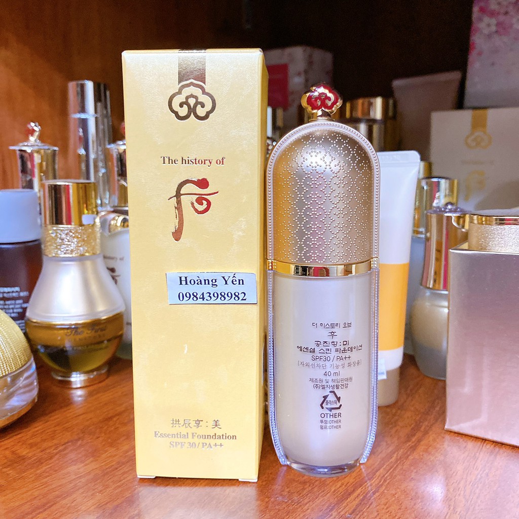 Kem nền Whoo Essential Skin Foundation 40ml Hàn Quốc - Date:2024