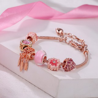 Vòng charm hoa gió dễ thương