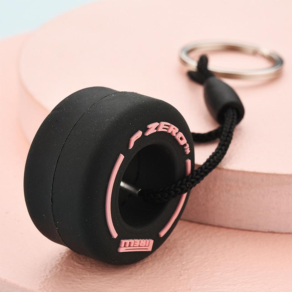 LANFY Móc Khóa PVC Sáng Tạo Thời Trang Trang Trí Xe Hơi
