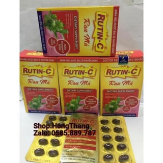 RUTIN - C rau má hỗ trợ điều trị viêm loét miệng, xuất huyết, chảy máu, trĩ ngoại trĩ nội