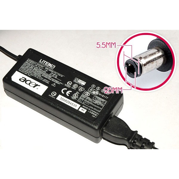 Sạc Laptop Acer Aspire 5650 5630 5625 5620 5610 5600 19V 3.42A Mới 100% Bảo Hành Toàn Quốc