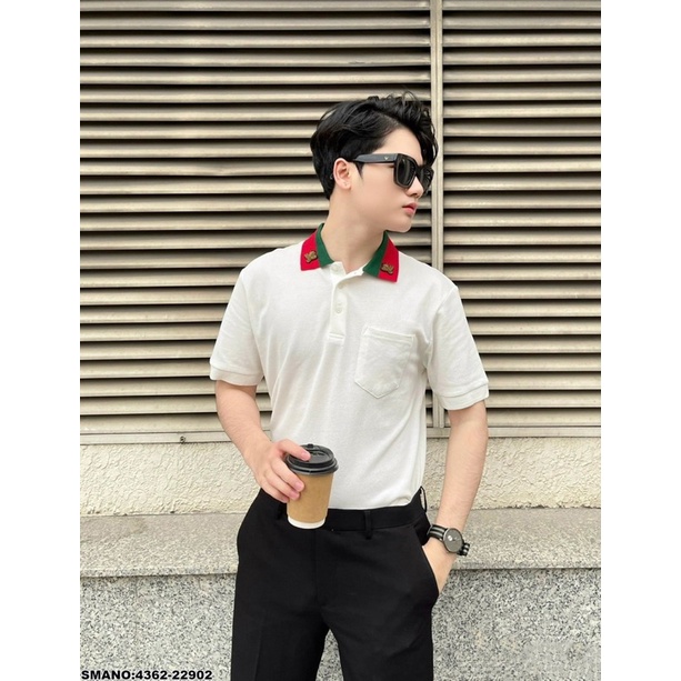 áo phông polo thêu 2 ong bên cổ cực đỉnh