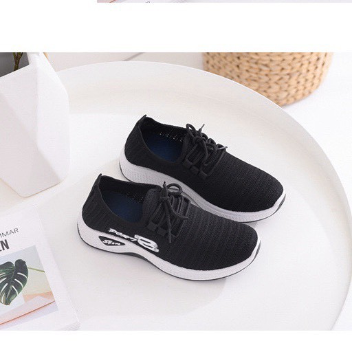 (Hàng Thanh Lý) Giày nữ sneaker thời trang sport đế lượn có 2 màu