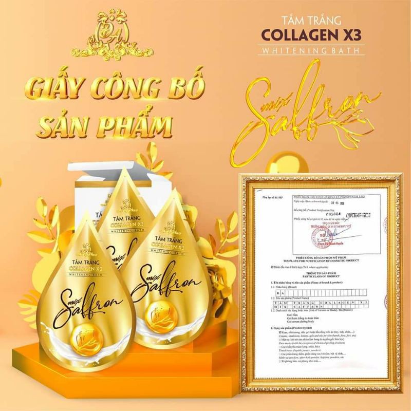 HỘP 3 GÓI TẮM TRẮNG COLLAGEN X3