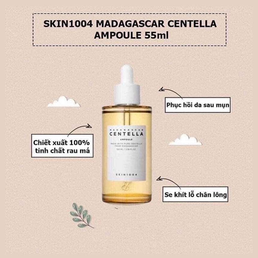 Serum SKIN1004 MADAGASCAR CENTELLA AMPOULE Tinh chất giảm mụn và phục hồi da