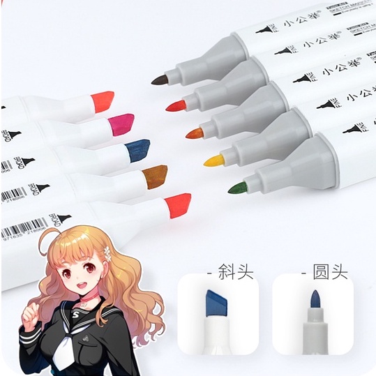Bút Marker 2 đầu nội địa trung chuyên dùng để vẽ tranh tô màu chất lượng cao chuyên nghiệp