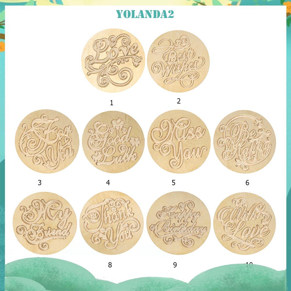 Đầu con dấu đóng sáp 25mm thay thế bằng đồng phong cách retro chất lượng cao