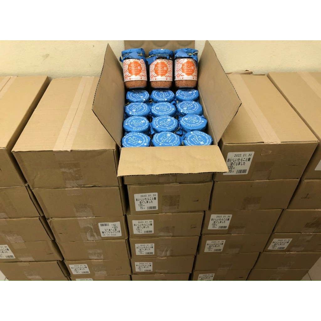Ruốc cá hồi trộn/mix trứng cua đỏ lọ 120g Nhật Bản cho bé và cả gia đình