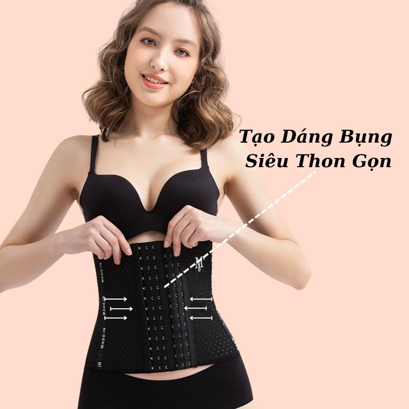 Nịt Bụng Giảm Mở Bụng Siêu Tốc 6 Nấc Cài [Có Thanh Chống Cuộn] - 3342