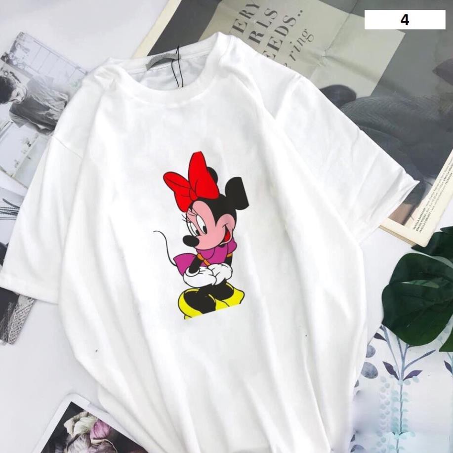 [Đơn 50K FreeShip] ÁO THUN CỔ TRÒN MICKEY | Vai Cotton Cực Dễ Chịu | Nhiều Mẫu Cực Xinh | F003