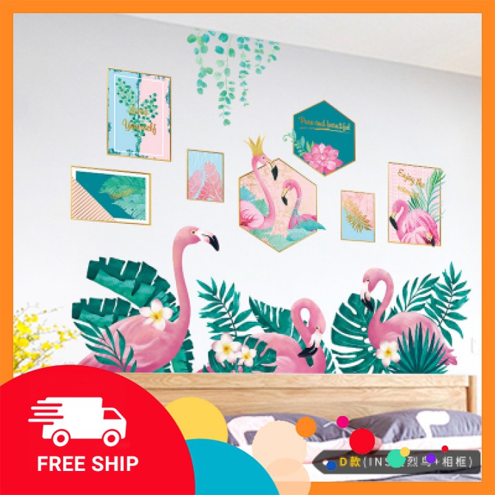 Decal dán tường ⚡RẺ VÔ  ĐỊCH⚡ Tranh dán tường - nhựa PVC Vinly không thấm nước- decor chụp ảnh phong phú