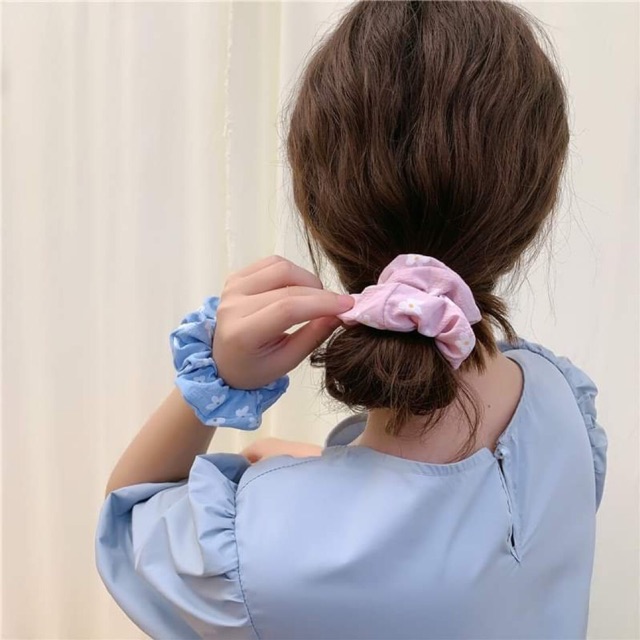 Dây buộc tóc scrunchies nhiều mẫu