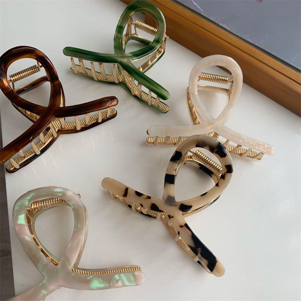 Kẹp Tóc Đuôi Ngựa VANES1 Phong Cách Vintage Thanh Lịch Cho Nữ Giá Đỡ