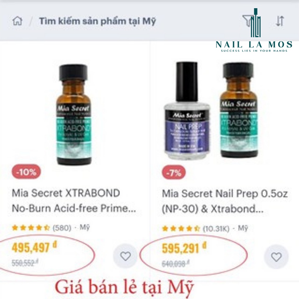 Liên kết bột Mia Secret chính hãng  - Liên kết bột Mỹ nhập khẩu chuyên dụng