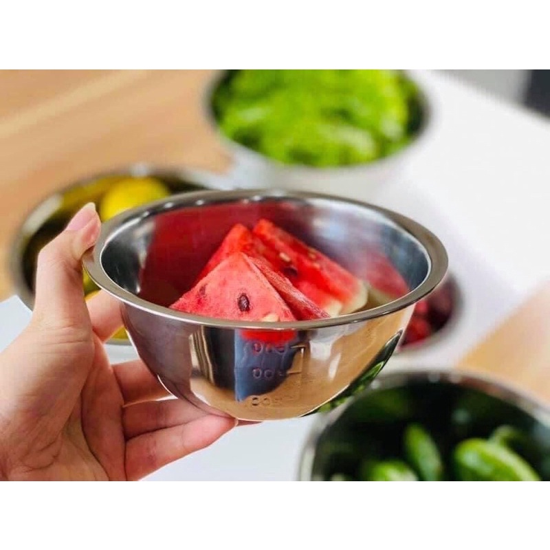 Combo 5 Tô Inox Cao Cấp Dùng Cho Nhà Bếp