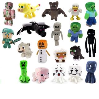 Dễ Thương Minecraft Nhồi Bông Sang Trọng Đồ Chơi Búp Bê Zombie Bat Steve Mực Mooshroom Enderman Ocelot Pig Bé Cừu Trẻ Em Sinh Nhật Trẻ Em