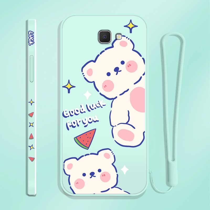 Ốp Lưng TPU Silicone HọA TiếT HìNh Chú GấU Dễ Thương Cho Samsung Galaxy J4 + J4 Plus J6 J7 Prime