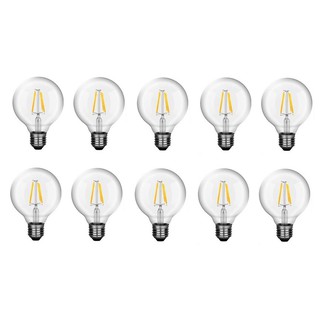 Bộ 10 bóng đèn led edison g80 6w đui e27.