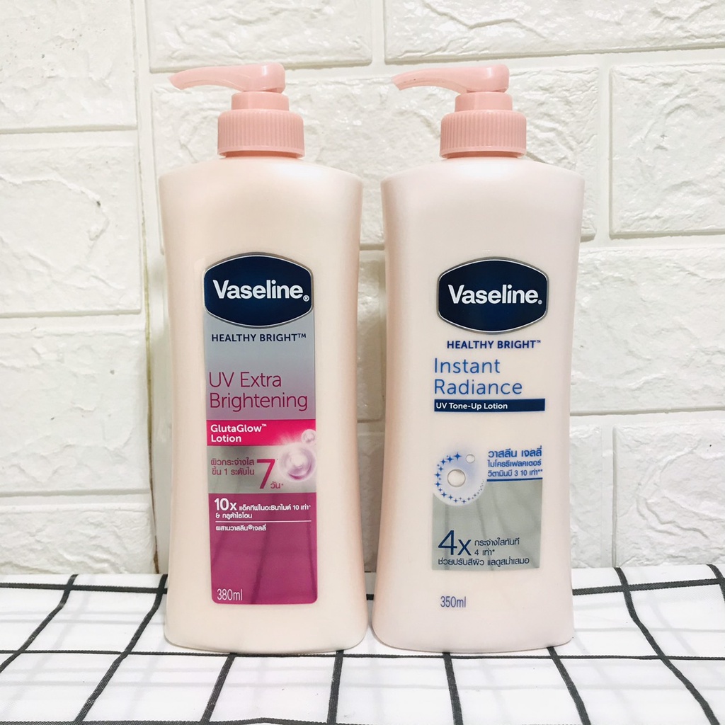 Sữa Dưỡng Thể Trắng Hồng Vaseline UV Lightening 4X/10X Thái Lan (350ml-570ml)