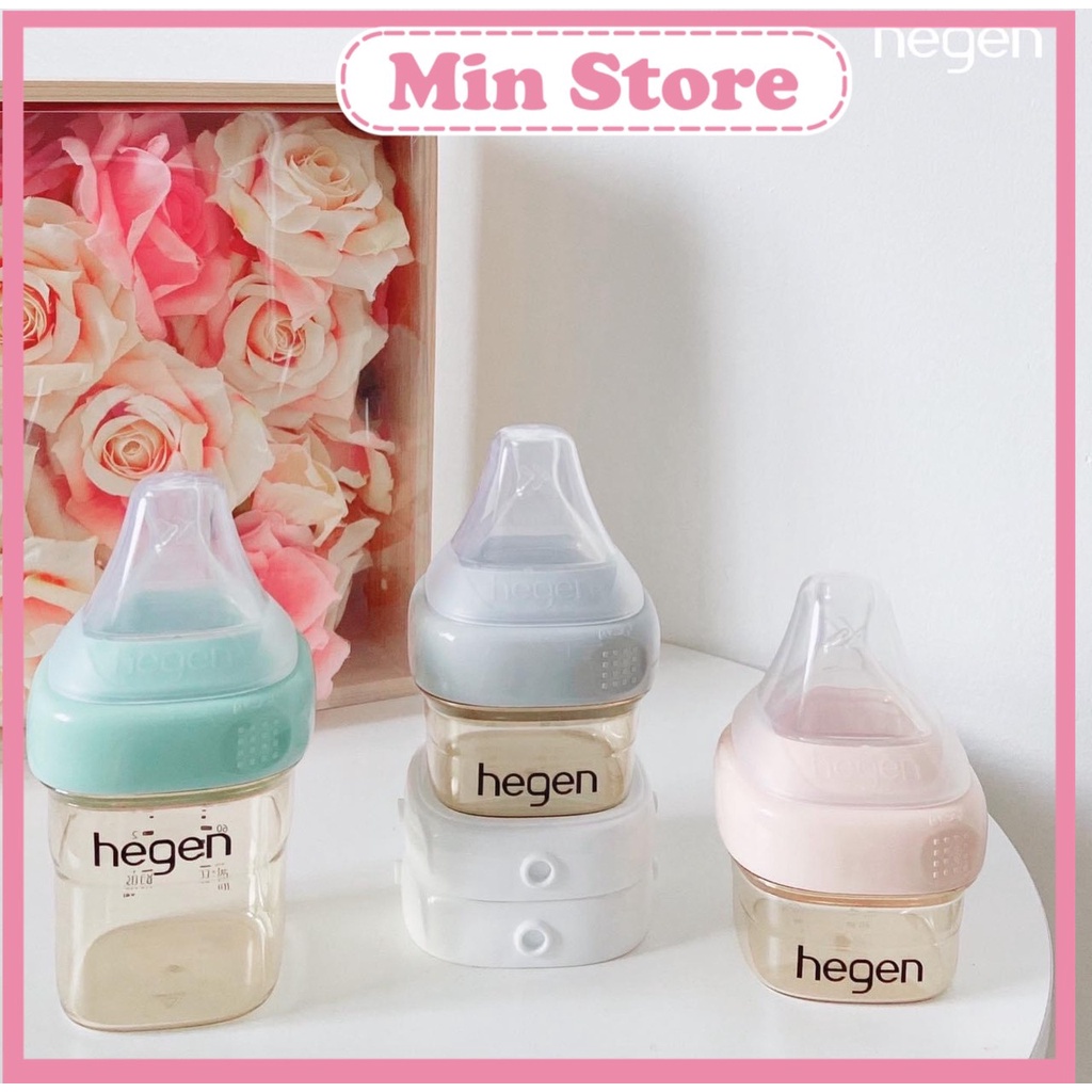 Bình sữa Hegen 60ml 150ml 240ml 330ml núm 1 2 3 Y chính hãng tại Hà Nội, Bình hegen chính hãng có tem