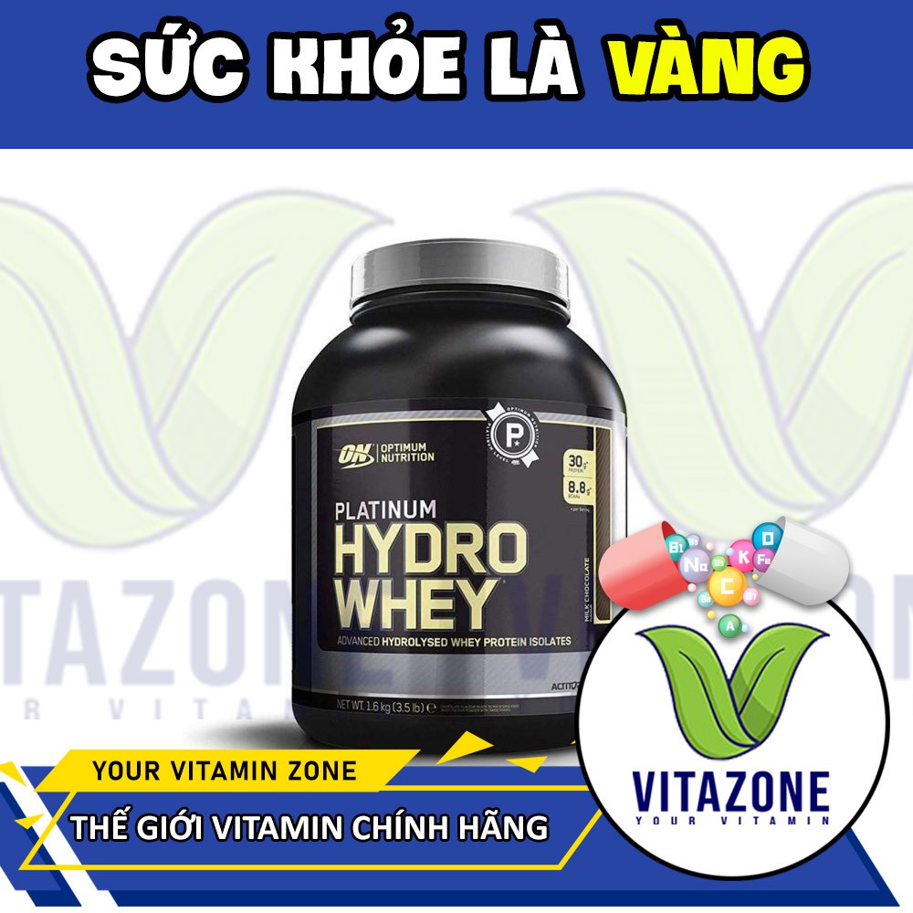 Sữa Tăng Cơ Giảm Mỡ Siêu Tinh Khiết PLATINUM HYDRO WHEY 3.5lbs ( 40 lần dùng )