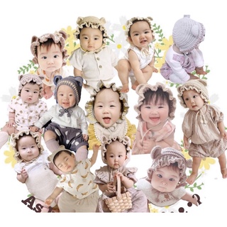 Mũ len bèo tai gấu cho bé