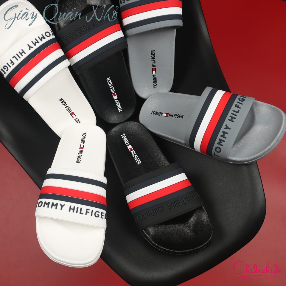 [Hỗ trợ khâu miễn phí] Dép quai ngang nam Tomi, hàng thời trang siêu đẹp size 39-43 (trắng và đen)