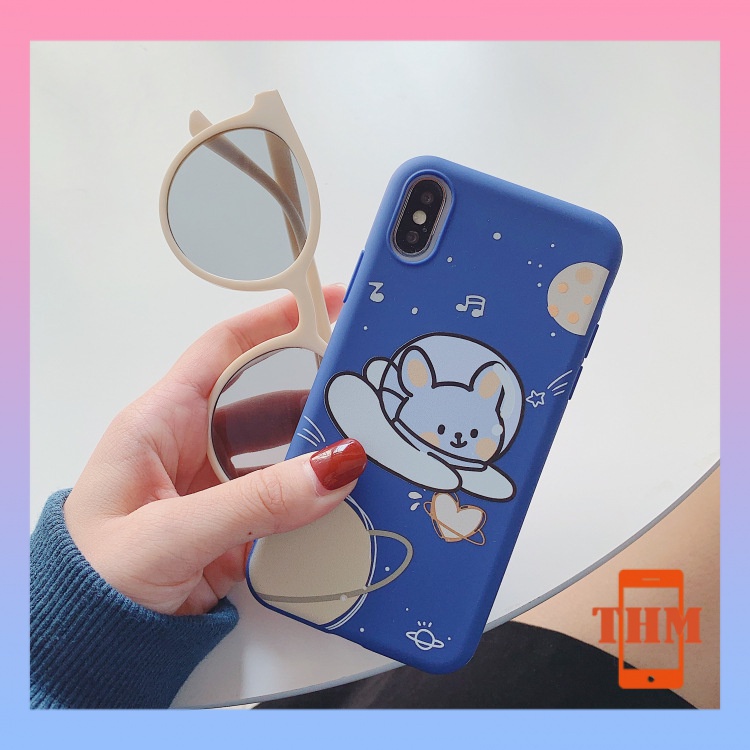 Ốp Điện Thoại Phim hoạt hình Không gian Màu xanh hồng Thỏ Gấu Cho iPhone 6/6plus/6s/6splus/7/7plus/8/8plus/x/xr/xs/11/12/13/pro/max/promax-406