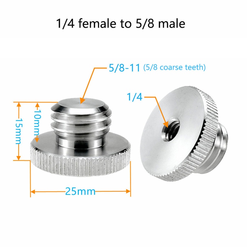 1 Đầu Chuyển Đổi Ốc Vít 1 / 4 '' Sang 5 / 8 ''