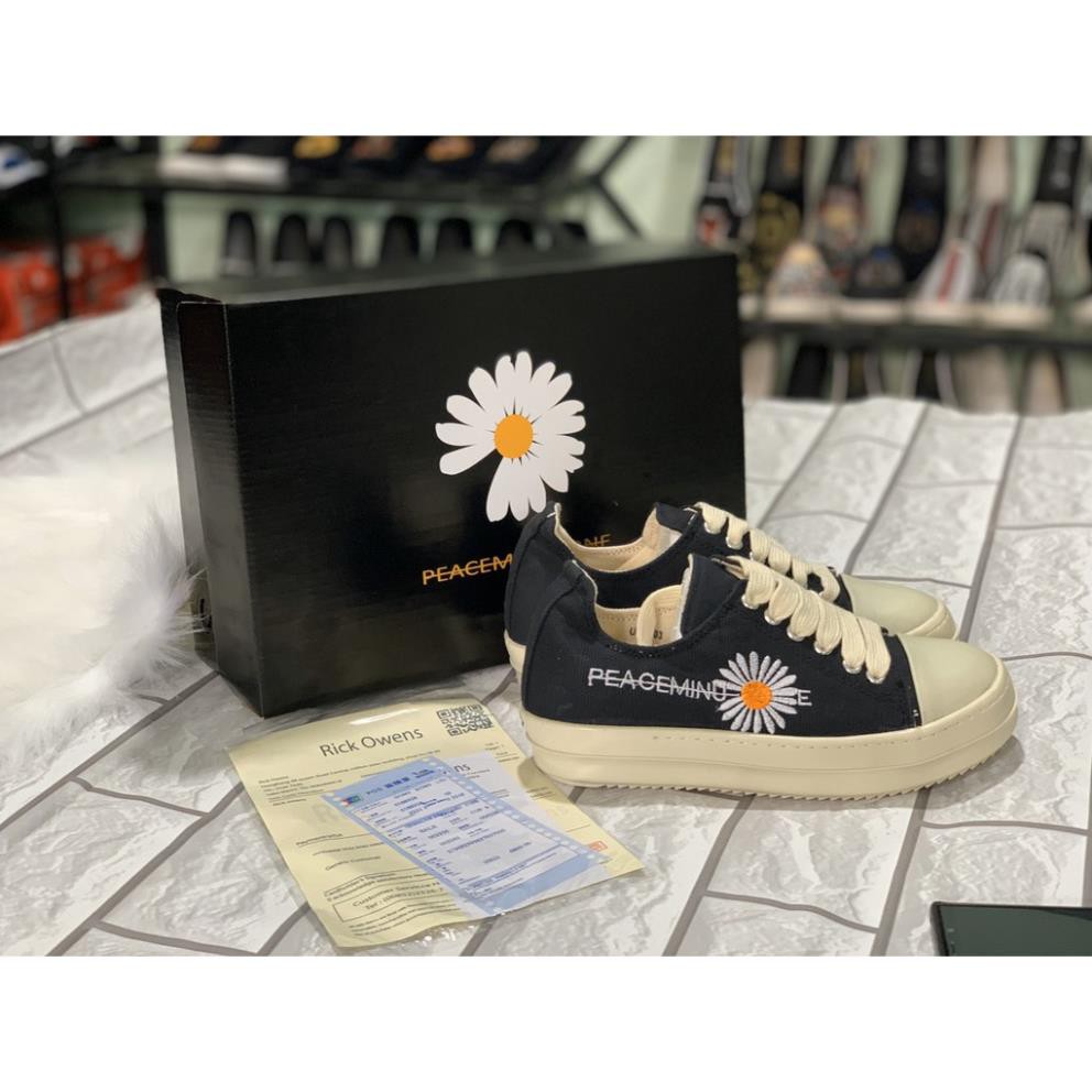 Giày 𝐑𝐢𝐜𝐤 𝐎𝐰𝐞𝐧 ⚡️𝐅𝐑𝐄𝐄 𝐒𝐇𝐈𝐏⚡️ Giày RO hoa cúc chữ nam nữ hàng cao cấp full box bill | BigBuy360 - bigbuy360.vn